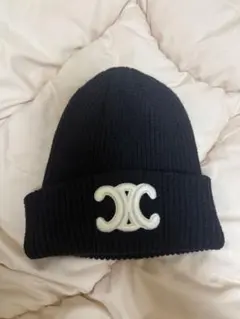 CELINE　黒 ニット帽