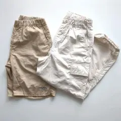 【訳あり】Lee＆UNIQLO パンツ 2点セット（140サイズ／外遊び用）