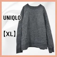 UNIQLO ユニクロ プレミアムラムクルーネックセーター グレー XL ウール