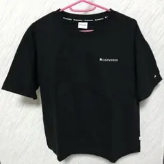 ※新品未使用　半袖ロゴTシャツ　黒　コンバース　☆（converse）