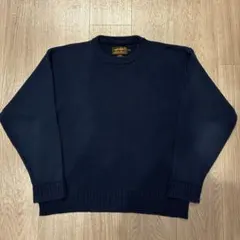 Eddie Bauer ニットセーター M ネイビー 黒タグ