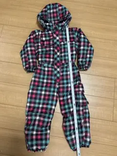 スキーウェア スノーボードウェア　子供用　チェック柄　90つなぎ　VAXPOT