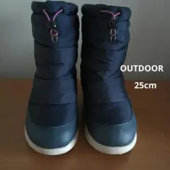 OUTDOOR アウトドアスノーブーツ 25cm ネイビーのサムネイル