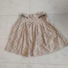 pom ponette チェック柄プリーツスカート　Mサイズのサムネイル