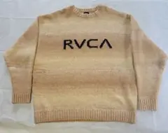RVCA ルーカ ロゴ　グラデーションニット M セーター　 ベージュ