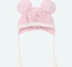 ディズニー ファンキャップ ミッキー ピンク ミニー 星 モコモコ