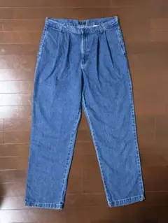 02年DOCKERS 2タック デニムスラックスW36 L32ドッカーズ00sのサムネイル