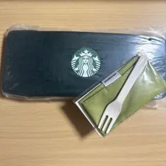 スターバックス 福袋 ストレージバスケット ケーキフォーク クロスセット 未使用