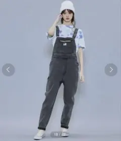 EDWIN STEP MARK オーバーオール ブラックのサムネイル