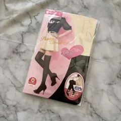 【新品】THEORIA パンティストッキング M-L ベージュ リボン柄