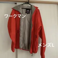 ワークマン　マウンテンパーカー　メンズL 撥水　オレンジ