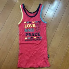 リブタンクトップ 赤 男女兼用☆HIPPY HAPPY YUPPY BOOのサムネイル