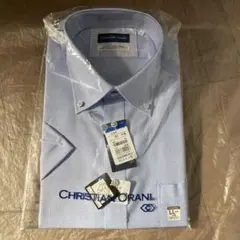 CHRISTIAN ORANI チェック柄 半袖Yシャツ LL 形態安定