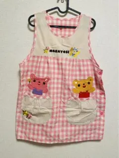 NAKAYOSI ピンクチェック エプロン 保育士