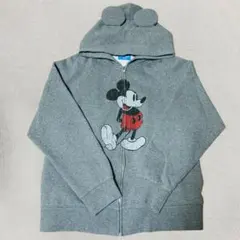 東京ディズニーリゾートミッキー パーカー L 裏起毛 耳付きパーカー