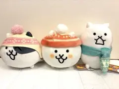 にゃんこ大戦争 ウィンタースタイル ぬいぐるみ　ナムコ限定　全3種コンプリート