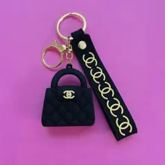 美品♡シャネル♡ミニバッグ キーホルダー ノベルティ チャーム 黒