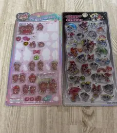 パワーパフガールズ　プチドロップ うるちゅるPOPシール　モンチッチ　2枚セット