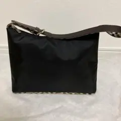 美品　バーバリーブルーレーベル　ワンショルダーバッグ ノバチェック　ブラック