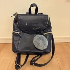 ネイビー スタッズ付き リュックのサムネイル