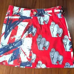 LOUDMOUTH ラウンドマウス ゴリラ柄インナー付スカートのサムネイル