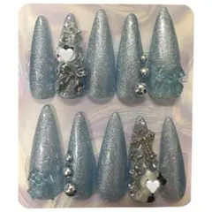 現品　ネイルチップ　y2k キティ　ギャル　ちゅるん　ハンドメイド