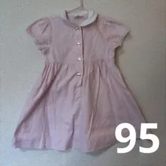 夏　parents dream ワンピース 95cm ピンク リボン刺繍