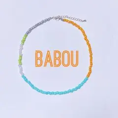 SALE!（n81）BABOU カラフルビーズネックレス