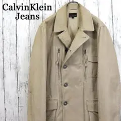 カルバンクラインジーンズ 背中ロゴプリント コーデュロイデザインジャケット