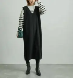 ROPE' PICNIC Vネック ニット ジャンパースカート/ 秋 冬