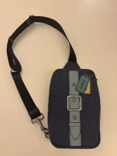 コーチ ボディバッグ ネイビー