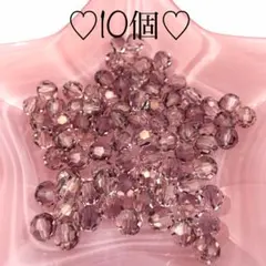 KC68／8㎜♡高品質クリスタルガラスビーズ♡10個セット