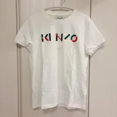 新品タグ付き　KENZO ケンゾー　ホワイト ロゴ入り 半袖Tシャツ　S