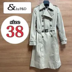 &by P&D アンドバイピーアンドディー　ベルト付き　トレンチコート