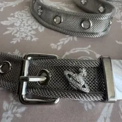 Vivienne Westwood メッシュベルト シルバー オーブ