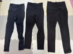 マタニティパンツ 3点セット ブラック