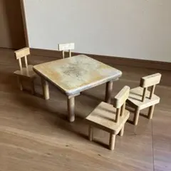 木製　テーブルセットのサムネイル