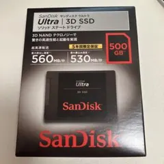SanDisk Ultra 3D SSD 500GB 健康状態100% 2時間 - メルカリ