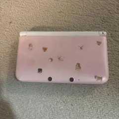 ニンテンドー3DS LL ピンク犬シール付き充電器付き