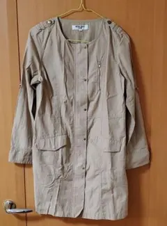 NATURAL BEAUTY BASIC ノーカラートレンチコート