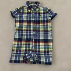 Ralph Lauren チェック柄ロンパース 90cm