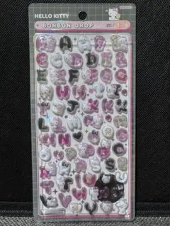 【新品】ボンボンドロップシール　サンリオ文字　キティ　ピンク【正規品】