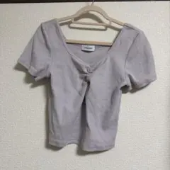 ［匿名配送］lagua gem リブ　半袖のサムネイル