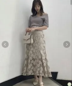 dazzlin ダズリン マーメイドレーススカート Sサイズ ロングスカートのサムネイル