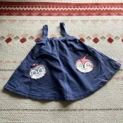 アンパンマンキッズコレクション　コキンちゃん　ドキンちゃん　ジャンスカ　デニム風