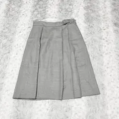 美品✨【UNTITLED 】M◇フレアスカート　ウール　日本製　上品オフィス