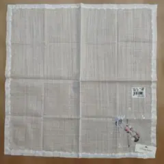 ポワンポワンPoint point☆手刺繍ハンカチ新品☆バイオリン白のサムネイル