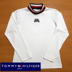 トミーヒルフィガーゴルフ ゴルフウェア 長袖モックネック Lサイズ 総柄