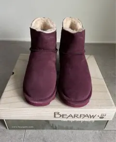 【24㎝】BEARPAW ベアパウ レディース ムートンブーツ ナタリア ワイン