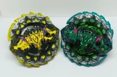 ハザードケルベウス.4.Mr’　黄　.7.At 　緑 ベイブレードバースト　2個